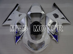 Suzuki GSXR750 2000-2003 Injection ABS verkleidung - Factory Style - Weiß Silber - MFS6994