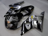 Suzuki GSXR600 2001-2003 Injection ABS verkleidung - Factory Style - Schwarz Silber - MFS2196