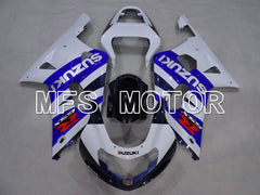 Suzuki GSXR600 2001-2003 Injection ABS verkleidung - Factory Style - Weiß Blau - MFS2207