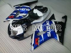 Suzuki GSXR600 2001-2003 Injection ABS Fairing - Factory Style - Black Wihte Blue - MFS2209