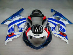 Suzuki GSXR600 2001-2003 Injection ABS verkleidung - Factory Style - Weiß Blau - MFS2210