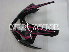 Suzuki GSXR600 GSXR750 2004-2005 Injection ABS verkleidung - Flamme - Schwarz Rot - MFS2239