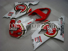 Suzuki GSXR600 GSXR750 2004-2005 Injection ABS verkleidung - Luky Strike - Weiß Rot - MFS2246