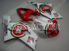 Suzuki GSXR600 GSXR750 2004-2005 Injection ABS verkleidung - Luky Strike - Weiß Rot - MFS2246