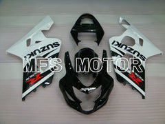 Suzuki GSXR600 GSXR750 2004-2005 Injection ABS verkleidung - Factory Style - Schwarz Weiß - MFS2265