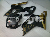 Suzuki GSXR600 GSXR750 2004-2005 Injection ABS verkleidung - Factory Style - Schwarz Gold Matt - MFS2271