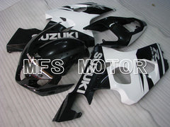 Suzuki GSXR600 GSXR750 2004-2005 Injection ABS verkleidung - Factory Style - Schwarz Weiß - MFS2275