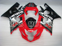 Suzuki GSXR600 GSXR750 2004-2005 Injection ABS verkleidung - Factory Style - Schwarz Rot - MFS2279