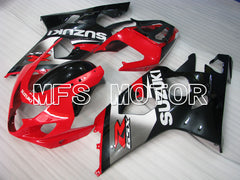 Suzuki GSXR600 GSXR750 2004-2005 Injection ABS verkleidung - Factory Style - Schwarz Rot - MFS2279