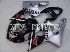 Suzuki GSXR600 GSXR750 2004-2005 Injection ABS verkleidung - Factory Style - Schwarz Silber - MFS2285