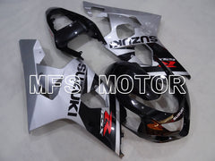 Suzuki GSXR600 GSXR750 2004-2005 Injection ABS verkleidung - Factory Style - Schwarz Silber - MFS2285