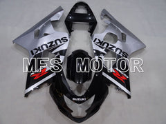 Suzuki GSXR600 GSXR750 2004-2005 Injection ABS verkleidung - Factory Style - Schwarz Silber - MFS2285