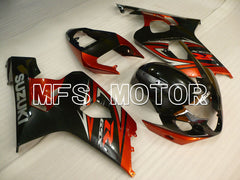 Suzuki GSXR600 GSXR750 2004-2005 Injection ABS verkleidung - Factory Style - Schwarz Rot - MFS2291