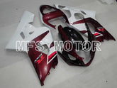Suzuki GSXR600 GSXR750 2004-2005 Injection ABS verkleidung - Factory Style - Weiß Rotwein - MFS2295