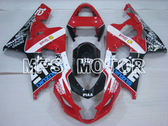 Suzuki GSXR600 GSXR750 2004-2005 Injection ABS verkleidung - Schale - Schwarz Rot - MFS2297