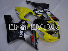 Suzuki GSXR600 GSXR750 2004-2005 Injection ABS Fairing - Factory Style - Black Yellow - MFS2314