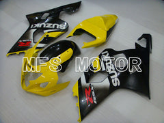 Suzuki GSXR600 GSXR750 2004-2005 Injection ABS Fairing - Factory Style - Black Yellow - MFS2315