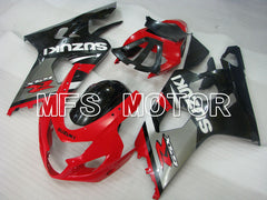 Carénage ABS injecté Suzuki GSXR600 GSXR750 2004-2005 - Style usine - Noir Rouge - MFS2316