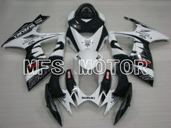 Suzuki GSXR600 GSXR750 2006-2007 Injection ABS Fairing - Corona - Black White - MFS2321