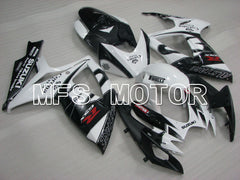 Suzuki GSXR600 GSXR750 2006-2007 Injection ABS Fairing - Corona - Black White - MFS2321
