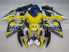 Suzuki GSXR600 GSXR750 2006-2007 Injection ABS Fairing - Corona - Blue Yellow - MFS2322