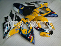Carénage ABS injecté Suzuki GSXR600 GSXR750 2006-2007 - Corona - Bleu Jaune - MFS2324
