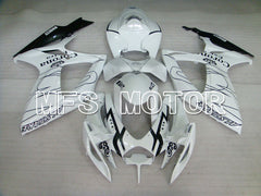Suzuki GSXR600 GSXR750 2006-2007 Injection ABS Fairing - Corona - Black White - MFS2325