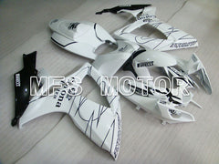 Suzuki GSXR600 GSXR750 2006-2007 Injection ABS Fairing - Corona - Black White - MFS2325