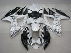 Suzuki GSXR600 GSXR750 2006-2007 Injection ABS Fairing - Corona - Black White - MFS2326