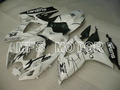 Suzuki GSXR600 GSXR750 2006-2007 Injection ABS verkleidung - Corona - Schwarz Weiß - MFS2327