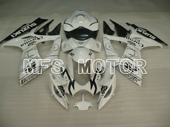 Suzuki GSXR600 GSXR750 2006-2007 Injection ABS verkleidung - Corona - Schwarz Weiß - MFS2327