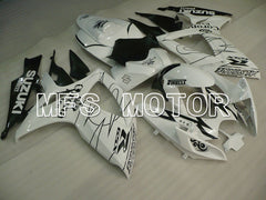 Suzuki GSXR600 GSXR750 2006-2007 Injection ABS verkleidung - Corona - Schwarz Weiß - MFS2327