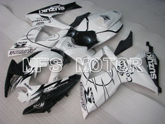 Suzuki GSXR600 GSXR750 2006-2007 Injection ABS verkleidung - Corona - Schwarz Weiß - MFS2328