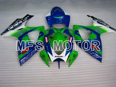 Suzuki GSXR600 GSXR750 2006-2007 Injection ABS verkleidung - Corona - Blau Grün - MFS2330