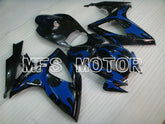 Suzuki GSXR600 GSXR750 2006-2007 Injection ABS verkleidung - Factory Style - Schwarz Blau - MFS2336