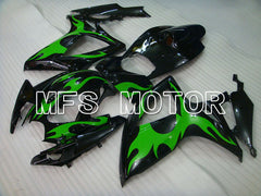 Suzuki GSXR600 GSXR750 2006-2007 Injection ABS verkleidung - Factory Style - Schwarz Grün - MFS2337