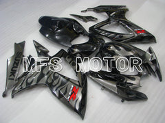 Suzuki GSXR600 GSXR750 2006-2007 Injection ABS verkleidung - Factory Style - Schwarz Grau - MFS2339