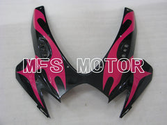 Carénage ABS injecté Suzuki GSXR600 GSXR750 2006-2007 - Style usine - Noir Rose - MFS2340