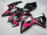 Suzuki GSXR600 GSXR750 2006-2007 Injection ABS Fairing - Factory Style - Black Pink - MFS2340