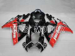 Suzuki GSXR600 GSXR750 2006-2007 Injection ABS Fairing - Jordan - Black Red - MFS2342
