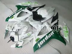 Suzuki GSXR600 GSXR750 2006-2007 Injection ABS verkleidung - Jordan - Grün Weiß - MFS2344