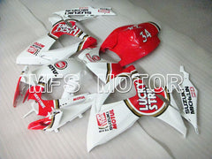 Suzuki GSXR600 GSXR750 2006-2007 Injection ABS Fairing - Lucky Strike - White Red - MFS2347