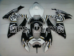 Suzuki GSXR600 GSXR750 2006-2007 Injection ABS verkleidung - Lucky Strike - Schwarz Weiß - MFS2349