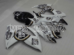 Suzuki GSXR600 GSXR750 2006-2007 Injection ABS Fairing - Lucky Strike - Black White - MFS2350