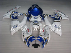 Suzuki GSXR600 GSXR750 2006-2007 Injection ABS verkleidung - Lucky Strike - Schwarz Weiß - MFS2351
