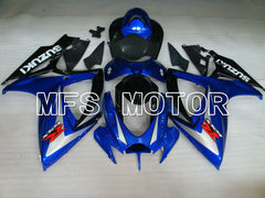Carénage ABS injecté Suzuki GSXR600 GSXR750 2006-2007 - Style usine - Bleu Noir - MFS2359