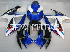 Suzuki GSXR600 GSXR750 2006-2007 Injection ABS Fairing - Factory - Blue White - MFS2362
