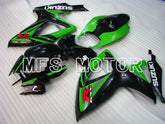 Suzuki GSXR600 GSXR750 2006-2007 Injection ABS Fairing - Factory Style - Black Green - MFS2364