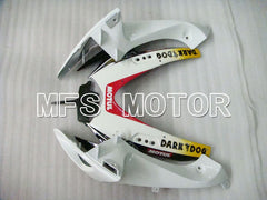 Carénage ABS injecté Suzuki GSXR600 GSXR750 2006-2007 - VIRU - Noir Blanc - MFS2370