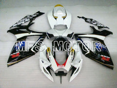 Carénage ABS injecté Suzuki GSXR600 GSXR750 2006-2007 - VIRU - Noir Blanc - MFS2370